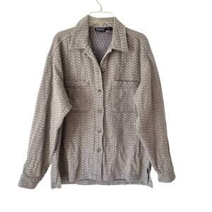 Patagonia Gray Womens Organic Cotton Button Down Shirt size medium
